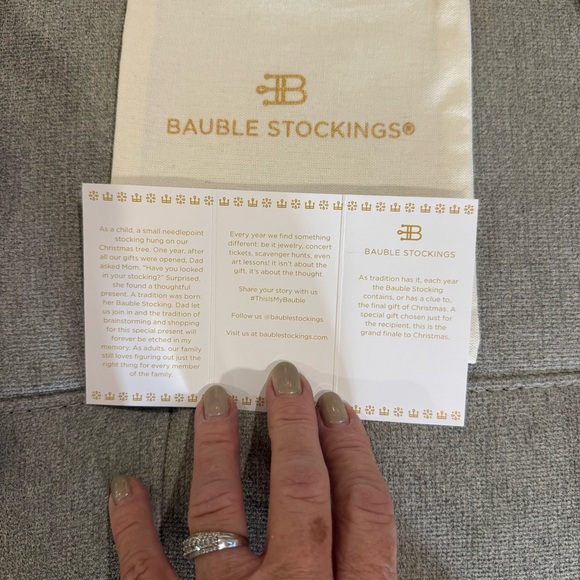 Bauble Stocking in “Bear-y Christmas” in Pink. New with all Original Packaging - Picture 12 of 13